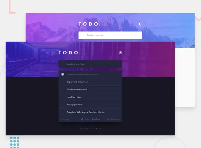 Todo web app illustration